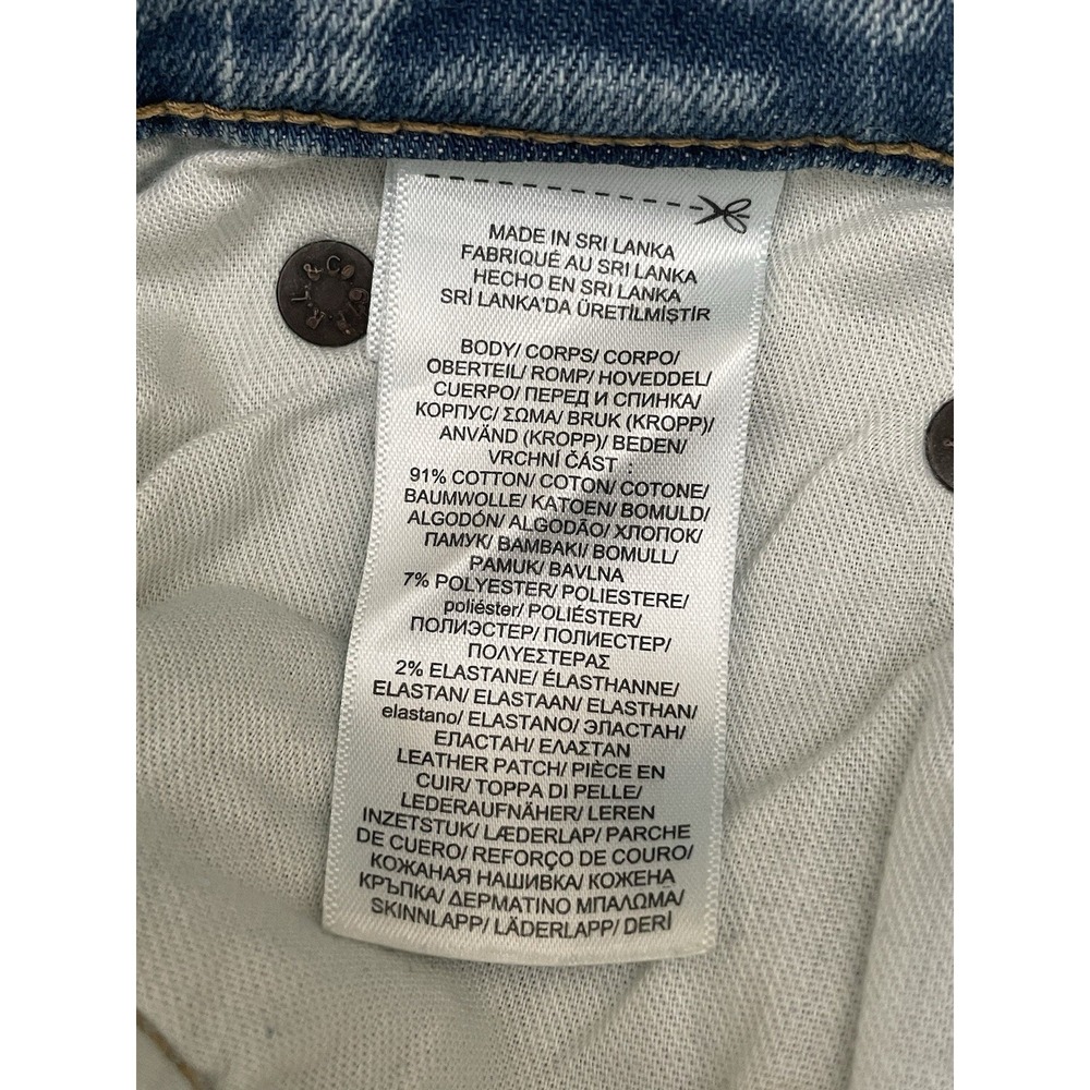 NWT Polo Ralph Lauren The Tompkins Skinny Crop Distressed Jeans 28 Light Wash - Picture 11 of 13